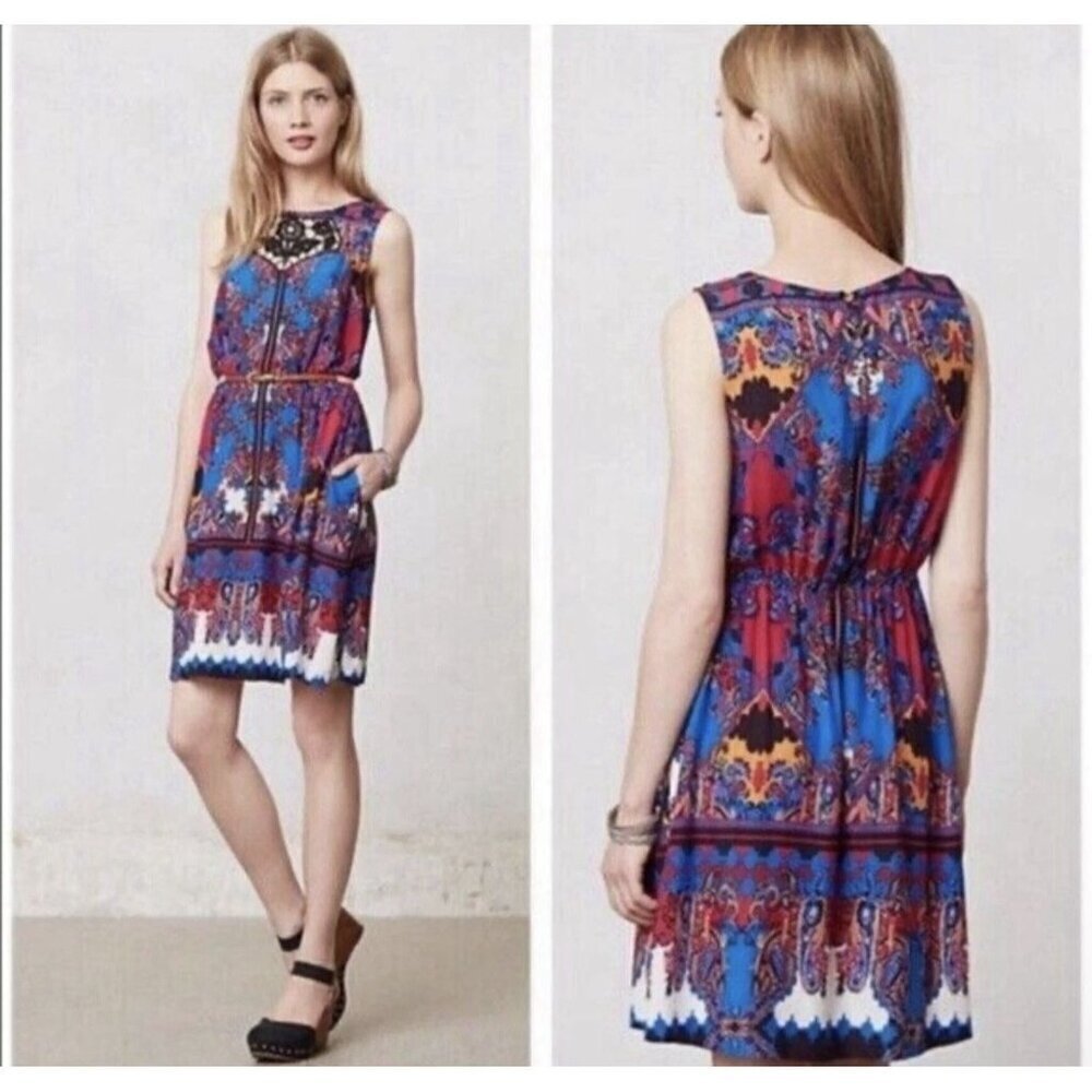 Lilka x Anthropologie Empress Sleeveless Shift Dress Size Large